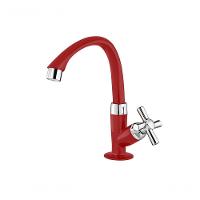 Torneira Tigre Lavat Mesa Alta Cross Vermelha 1/2Equot - 1