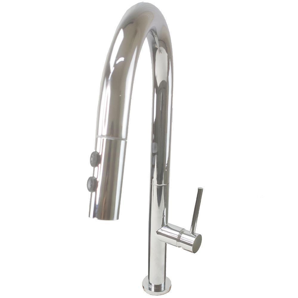 Torneira Gourmet Cozinha Ducha Retratil 2 Modos De Jato Bancada Monocomando Quente Frio - 9