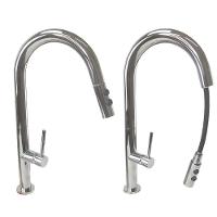 Torneira Gourmet Cozinha Ducha Retratil 2 Modos De Jato Bancada Monocomando Quente Frio - 1