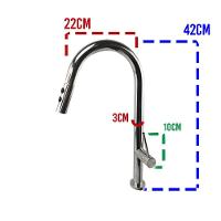 Torneira Gourmet Cozinha Ducha Retratil 2 Modos De Jato Bancada Monocomando Quente Frio - 7