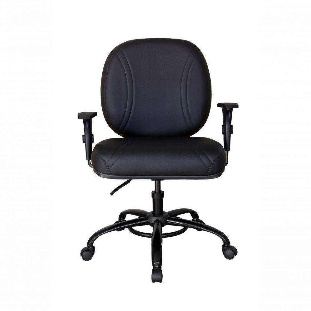 Cadeira Para Escritório Para Obesos Até 200kg Preto - 4