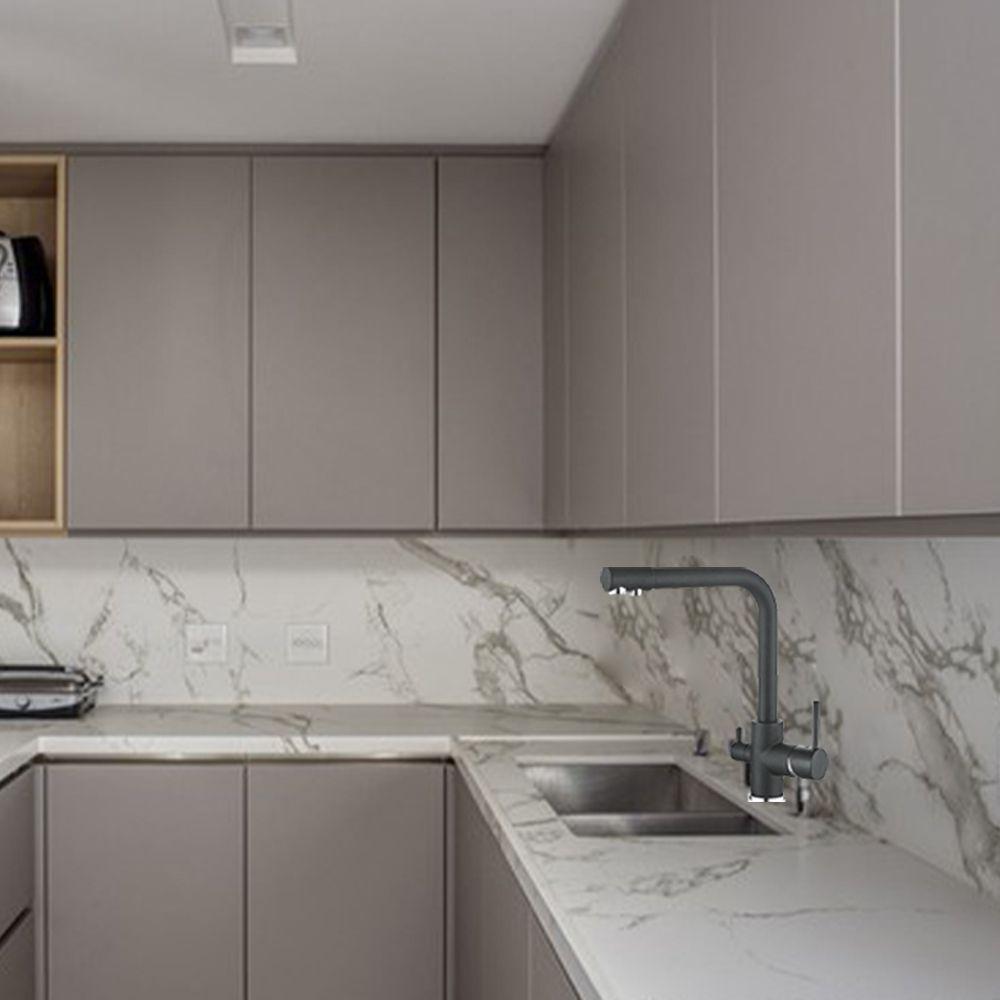 Torneira 360 Luxo Filtro Misturador Quente Frio Mesa Cuba - 3