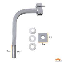 Torneira De Cuba Quadrada Link 90° Baixa Mesa Cromada 1199 - 6