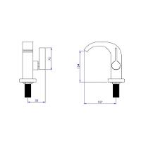 Torneira Banheiro Bancada 1/4 Volta Fixa Metal 4444 - 2