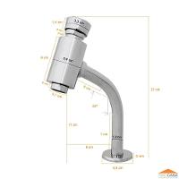 Torneira Para Lavatório Alta Fechamento Automático - 3