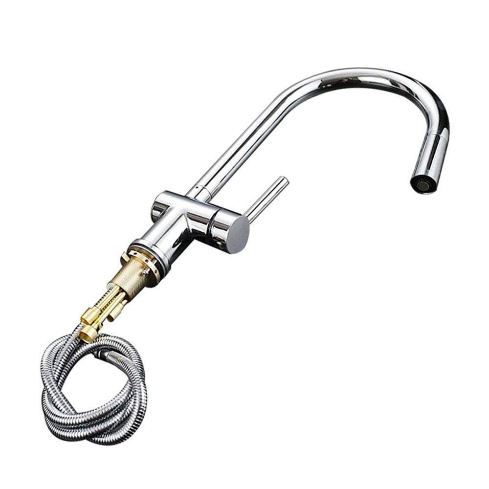 Torneira Gourmet Ducha Retratil Cozinha Bancada 2 Modos De Jato Monocomando Quente Frio - 2