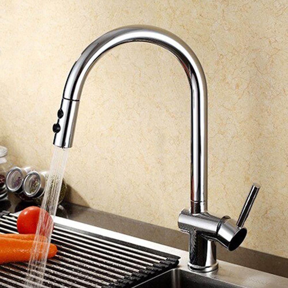 Torneira Gourmet Ducha Retratil Cozinha Bancada 2 Modos De Jato Monocomando Quente Frio - 3