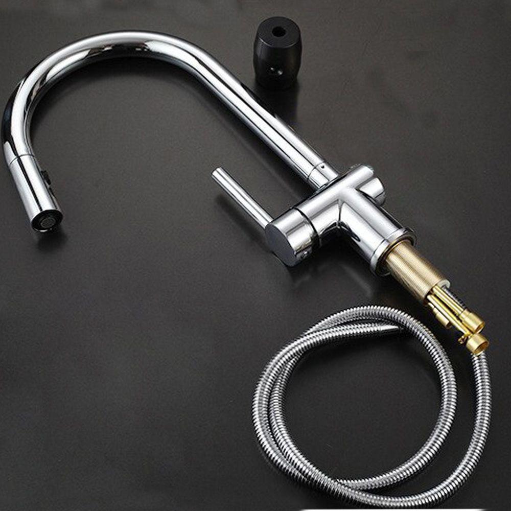 Torneira Gourmet Ducha Retratil Cozinha Bancada 2 Modos De Jato Monocomando Quente Frio - 6