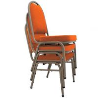 03 Cadeiras Para Hotel E Auditório Linha Hotel Laranja - 1