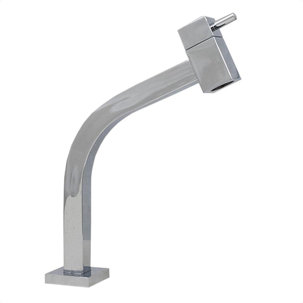 Torneira Cuba Link Quadrada 45° Baixa Mesa Inox Cromado 1197 - 2