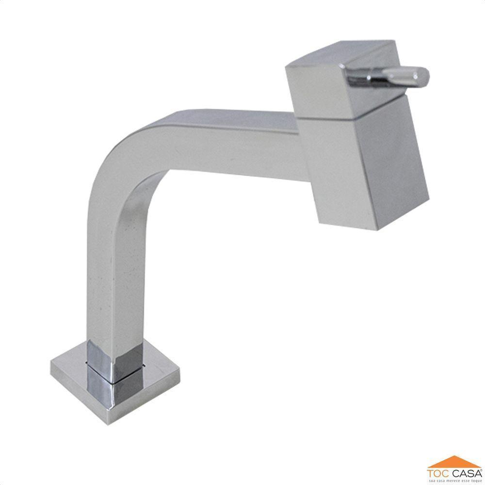 Torneira Cuba Link Quadrada 45° Baixa Mesa Inox Cromado 1197 - 5