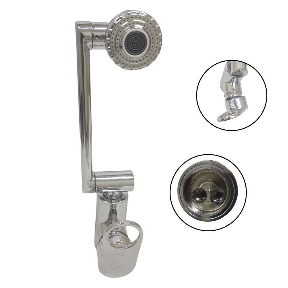 Torneira Ajustavel Monocomando Quente Frio Cromada Lavabo - 1