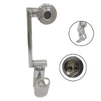 Torneira Ajustavel Monocomando Quente Frio Cromada Lavabo - 1