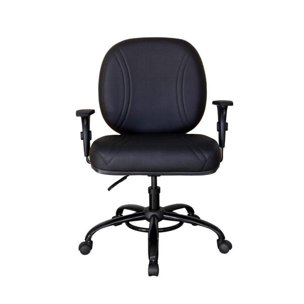 Cadeira Para Escritório Para Obesos Até 200kg Preto - 4