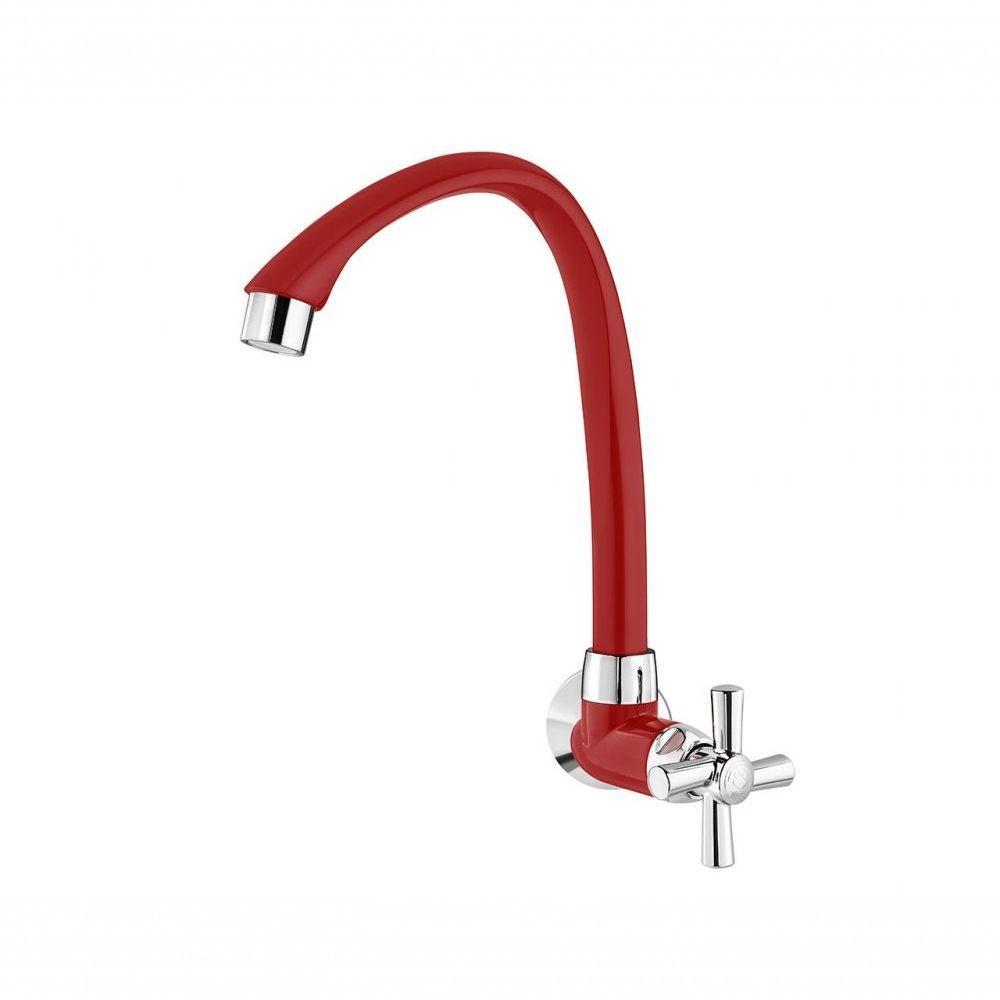 Torneira Tigre Cozinha Parede Alta Cross Verm 1/2Equot - 1