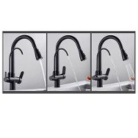 Torneira Preta Monocomando Luxo 360 Filtro Extensível Quente - 6