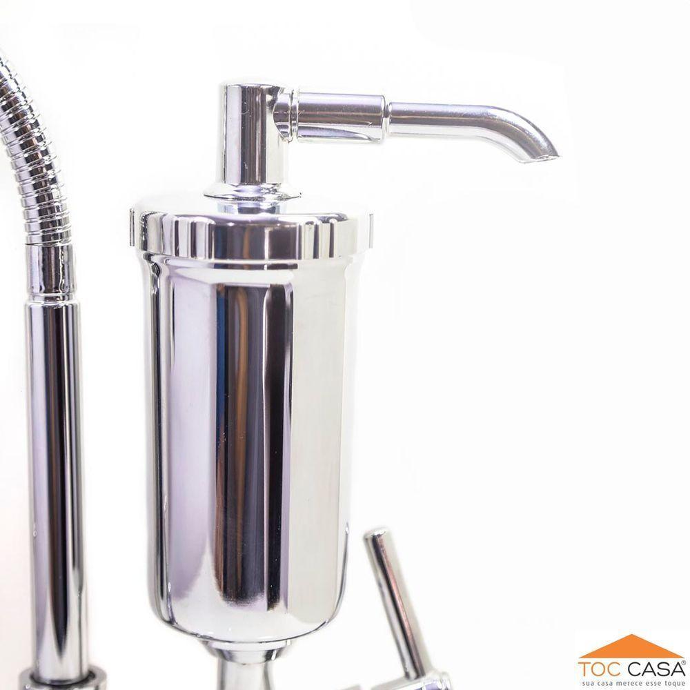 Torneira c/Filtro Cozinha Mesa Gourmet + 01 Refil Extra - 8