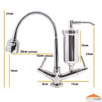 Torneira c/Filtro Cozinha Mesa Gourmet + 01 Refil Extra