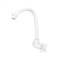 Torneira Tigre Cozinha Parede Alta Cross Branca 1/2Equot - 1