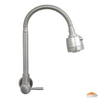 Torneira Gourmet Cozinha Parede Inox Escovado Dupla Função - 7
