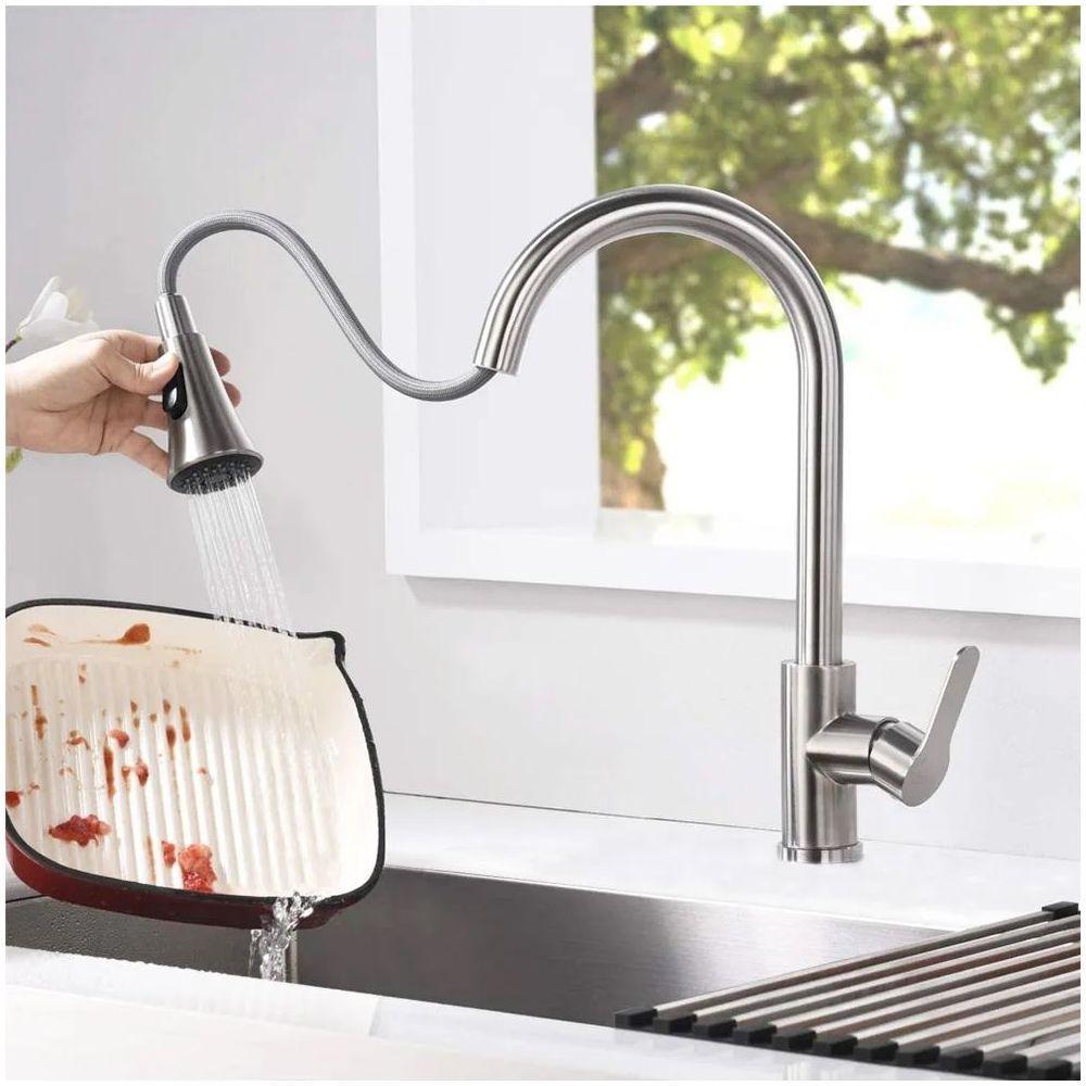 Torneira Goumet Monocomando Pull Down Mesa Bancada Cozinha - 4