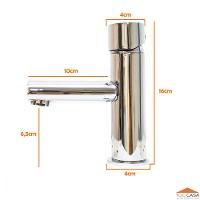 Torneira Misturador Monocomando Banheiro Lavatório Cromada - 3