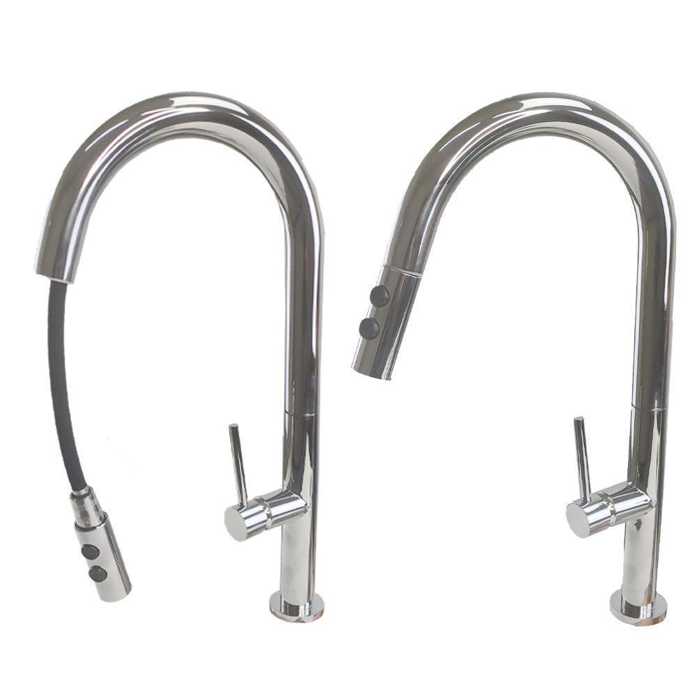 Torneira Ducha Retratil Bancada 2 Modos De Jato Frio Quente - 1