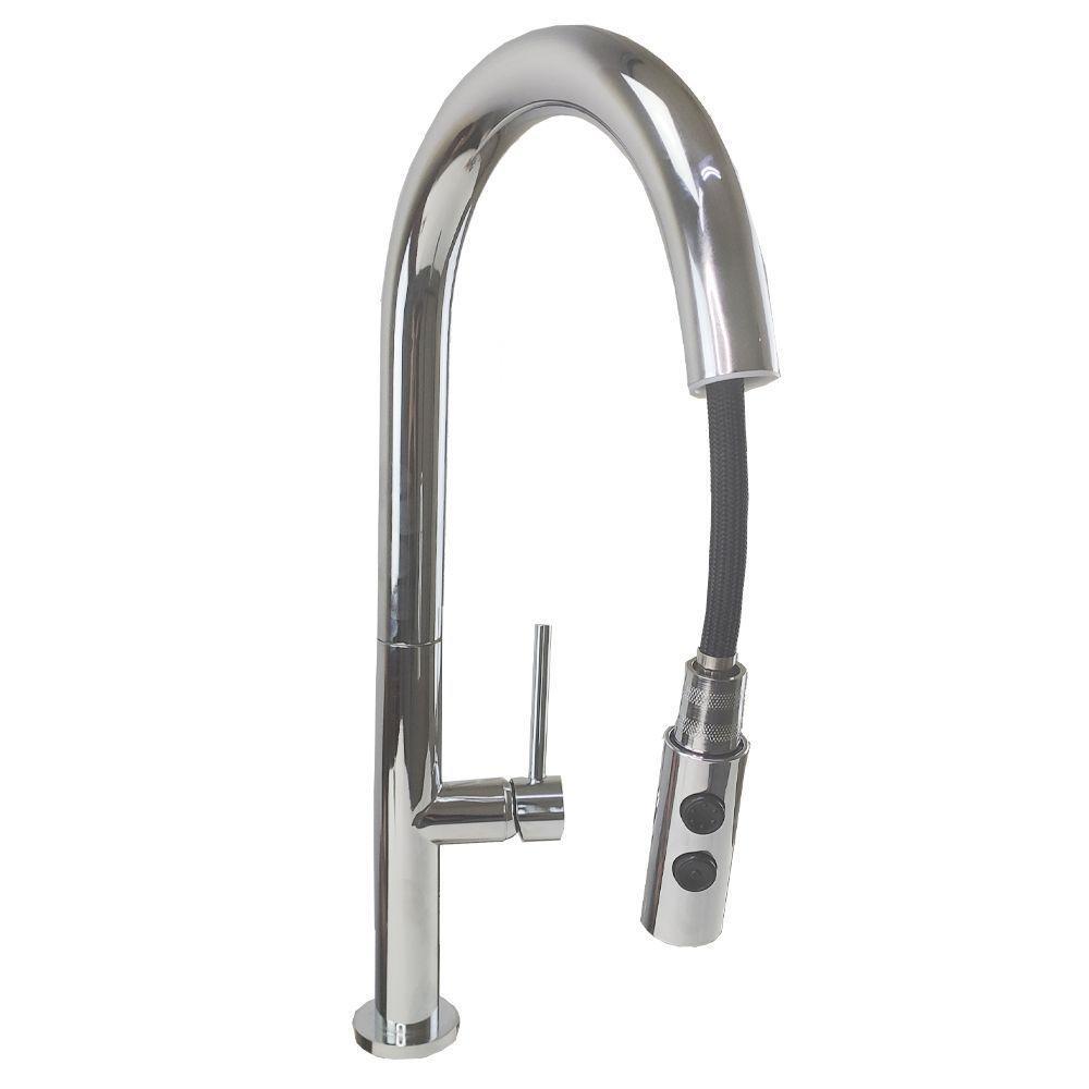 Torneira Ducha Retratil Bancada 2 Modos De Jato Frio Quente - 7