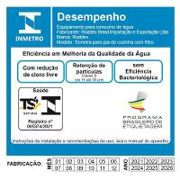 Torneira c/Filtro Cozinha Mesa Gourmet + 02 Refil Extra - 3