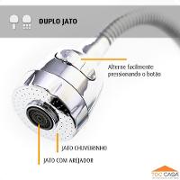 Torneira c/Filtro Cozinha Mesa Gourmet + 02 Refil Extra - 6