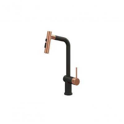 Misturador Monocomando 500 Gourmet Extensível Black/rose - Debacco