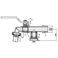 Torneira De Parede Para Tanque E Máquina De Lavar 2 Saídas Anti Ferrugem 1/2"x3/4" - Higiban - 3