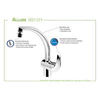 Misturador Monocomando Cozinha Mesa Allure 2257 C71 - Lorenzetti Cromado - 4