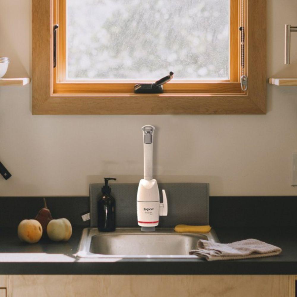 Torneira Eletrônica Zagonel Prima Touch 5500w De Parede Ou Bancada Branco - 220v - 3