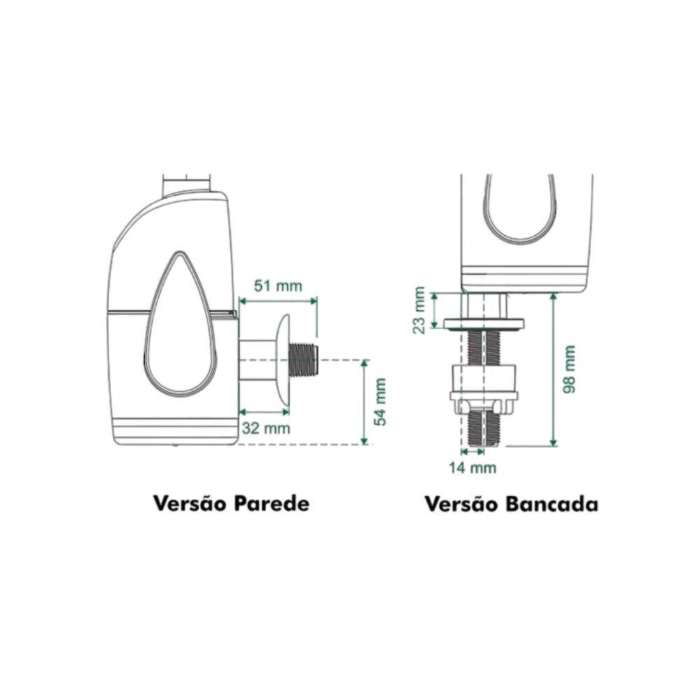 Torneira Eletrônica Prima Touch 220v - Zagonel Preto - 6
