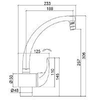 Misturador Para Cozinha Monocomando De Mesa 2257 C71 Allure - Lorenzetti - 5