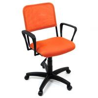 Cadeira Giratória Linha Tela Mesh Hotel Auditório Laranja - 1