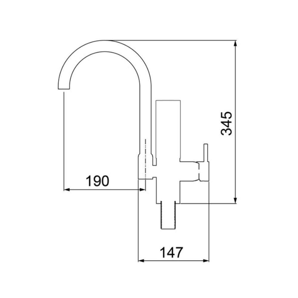 Purificador Monocomando Acqua Class Lorenzetti Cromado - 2