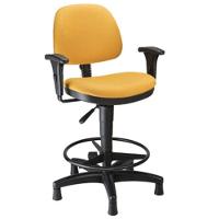 Cadeira Secretária Caixa Com Aro Confort Plus Amarelo - 3