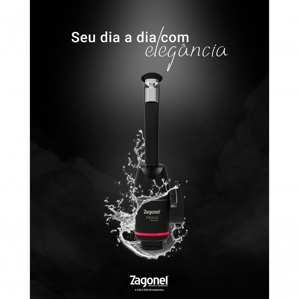 Torneira Elétrica Prima Touch 5500w Zagonel Black - 2
