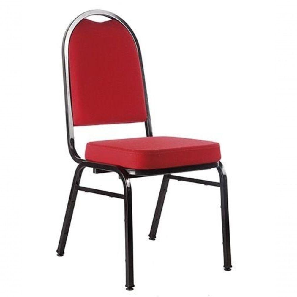 Cadeira Empilhável Para Auditórios Linha Hotel Vermelho - 1