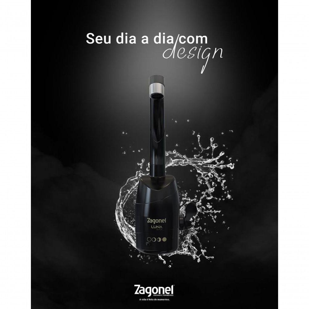 Torneira Elétrica Luna 4t 5500w Zagonel Black - 3