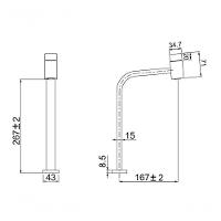 Torneira Para Cuba Apoio Lorencode 1195 B55 Lorenzetti - Preto - 2