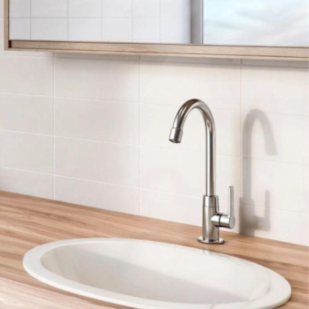 Torneira Lavatório Mesa Bica Alta Gali - Docol Cromado - 3