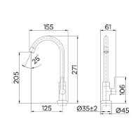 Torneira Lavatório Mesa Bica Alta Gali - Docol Cromado