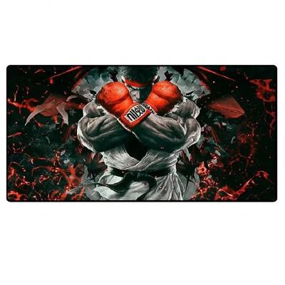 Mouse Pad Gamer Extra Grande Guerreiro Lutador Base Antiderr