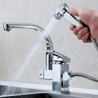 Torneira Ducha De Luxo 360º Gourmet Cozinha Ajustavel Monocomando Misturador Quente Frio 2 Em 1 - 2