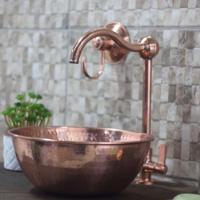 Torneira De Cobre Rustica Lavatório Banheiro E Cozinha - 3