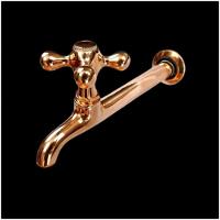 Torneira De Cobre Parede Simples Lavatório Banheiro Cozinha - 1