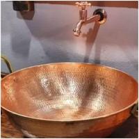 Torneira De Cobre Parede Simples Lavatório Banheiro Cozinha - 2